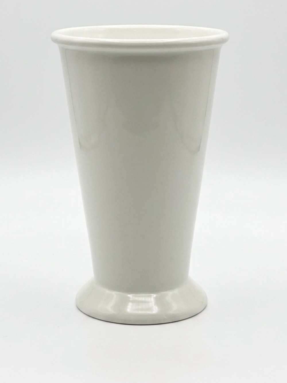 West Elm x Billy Cotton Enamel Coated Julep Vase - Minimalist White Modern Decor